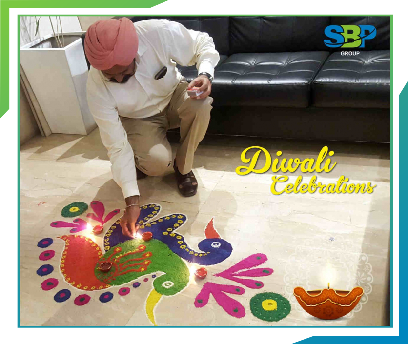 Sbp Group Celebrates Diwali, Festival Of Lights - Floor (836x705), Png Download