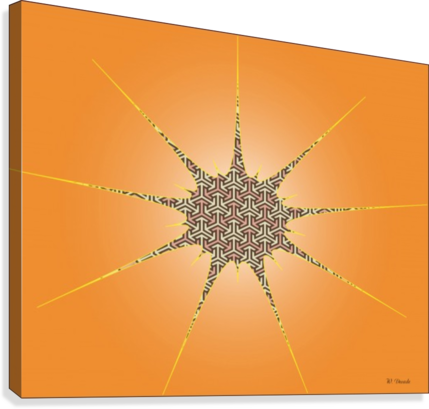 Arrows Arabian 1 Canvas Print - Circle (429x409), Png Download