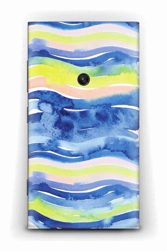 Wavy Blue - Visual Arts (534x800), Png Download