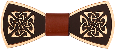 Gold Fylfot Bow Tie - Fylfot (480x550), Png Download