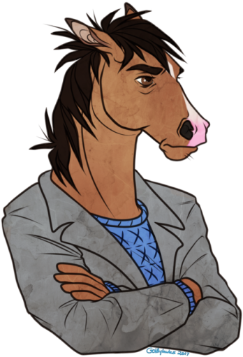 The Sad Horse Show - Bojack Horseman (500x523), Png Download
