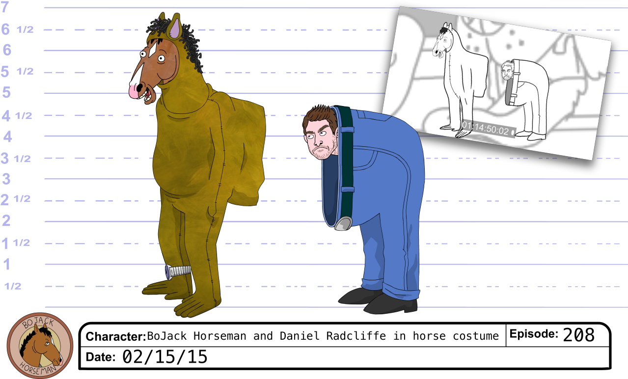 Bojack Horseman - Bojack Horseman Model Sheet (1280x816), Png Download