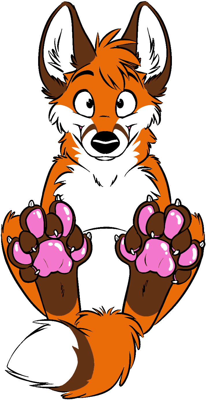 Banner Freeuse Stock Paws Drawing Fox - Fox Paws (941x1560), Png Download