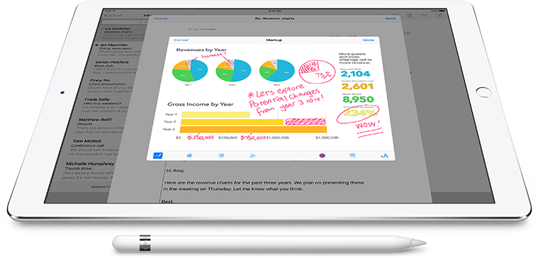Apple Pencil Will Also Work With Ipad Apps From The - Moko Active Stylus Pen, High Precision And Sensitivity (759x364), Png Download
