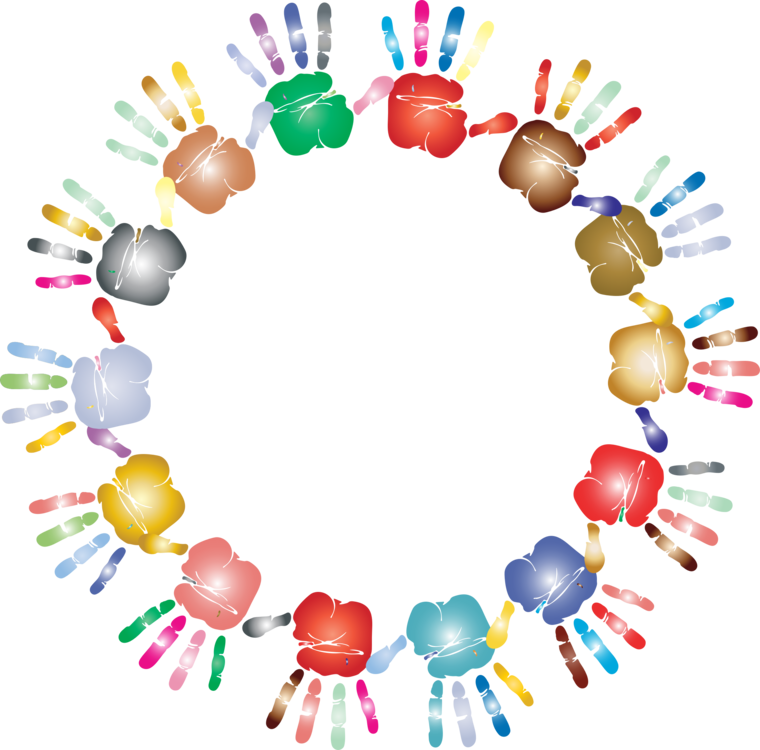 Seeds Of Promise Child Development Center Every Child - Colorful Hand Prints Png (760x750), Png Download