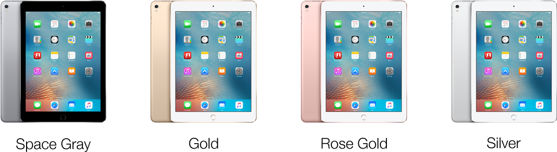 Ipad Pro Available In Space Gray, Gold, Rose Gold - Apple Silicone Case For 9.7-inch Ipad Pro - White (mm202zm/a) (1244x400), Png Download