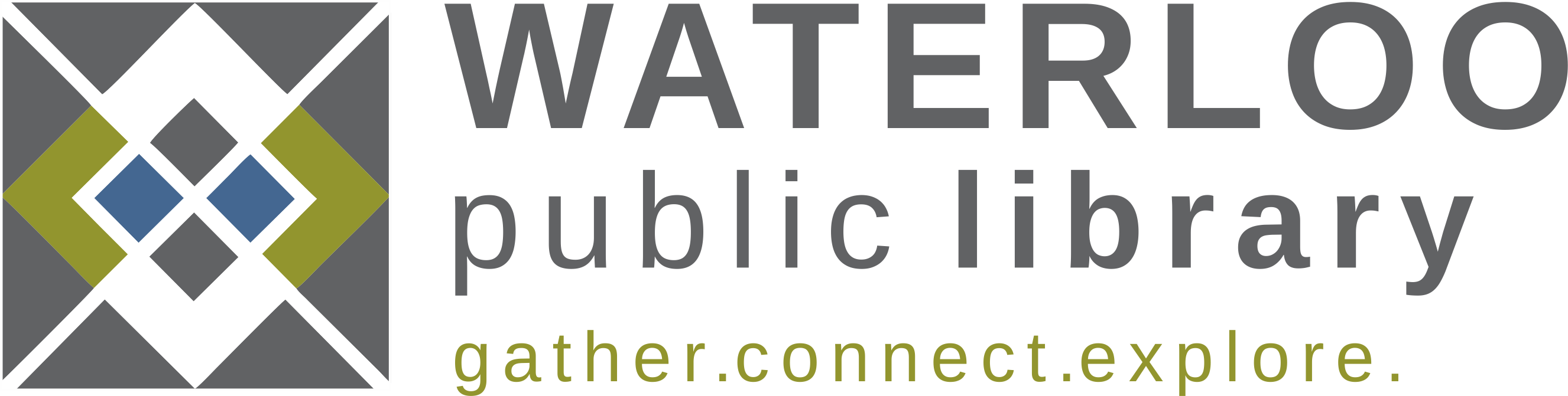 Waterloo Public Library Iowa (2653x671), Png Download