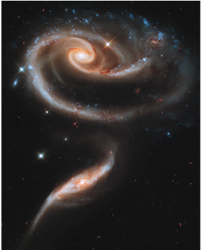 A "rose" Made Of Galaxies - Arp 273 (640x360), Png Download