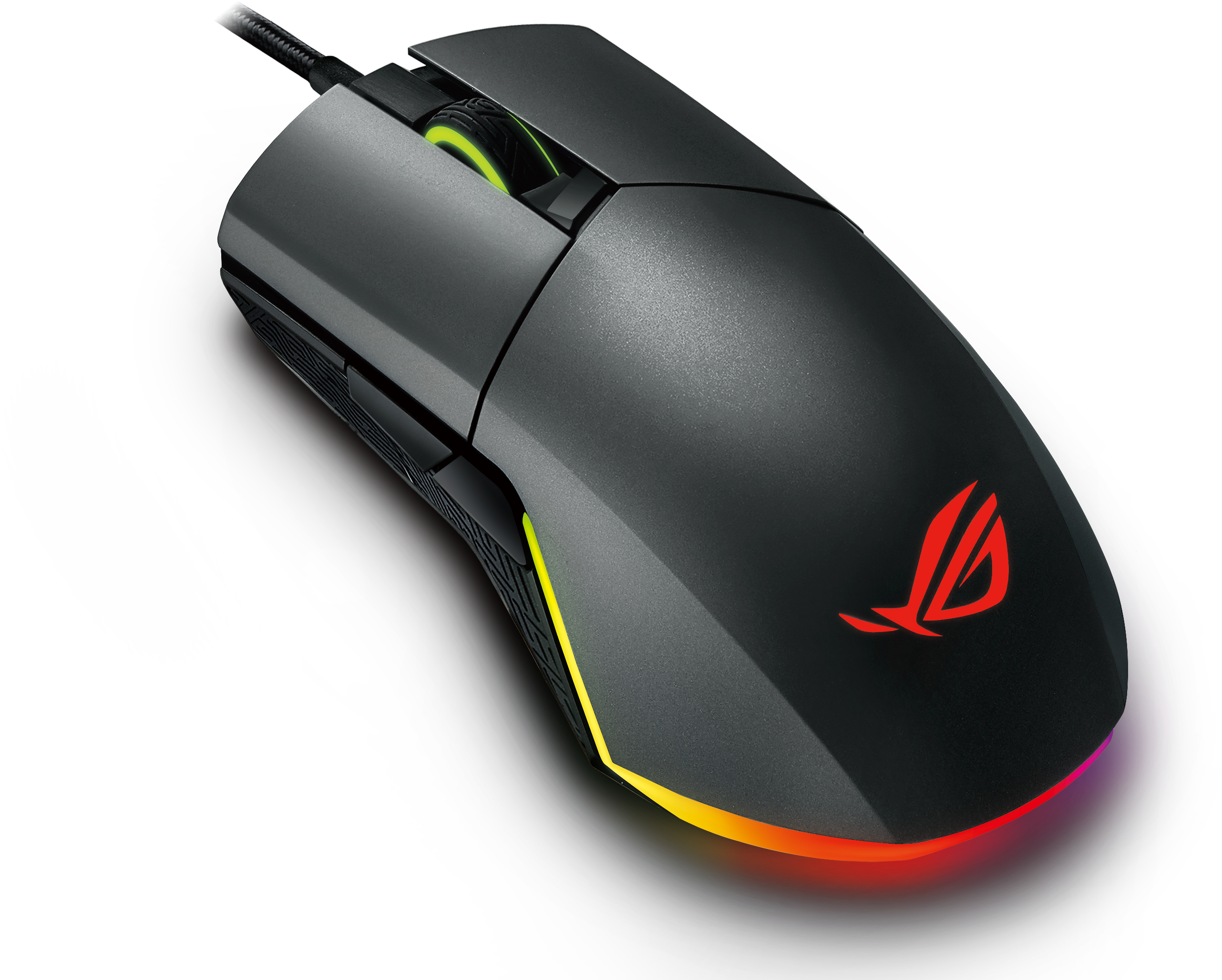 Gaming Mouse Png Clipart Library Library - Asus Rog Pugio Ambidextrous Gaming Mouse (3281x2281), Png Download