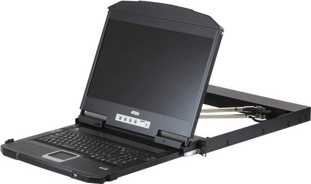 Cl3800nw, 1u Ultra Short Depth Dual Rail Widescreen - Aten Cl3800 (700x700), Png Download