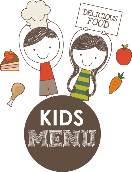 Food For The Little Uns - Menu Kids Png (568x577), Png Download