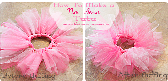 Easy No Sew Tutu Tutorial - Diy Tutus Baby (600x290), Png Download