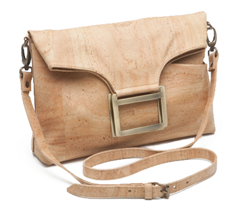 100 Vegan - Cork Handbag (777x725), Png Download