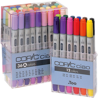 Copic Ciao Marker Sets - Copic Ciao Art (371x400), Png Download