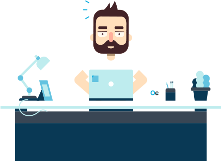 Tips And Tricks About On-page Seo - Blog Cartoon Png (444x331), Png Download