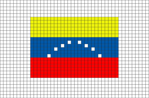 Flag Of Venezuela Pixel Art - Crab Pixel Art Minecraft (480x317), Png Download