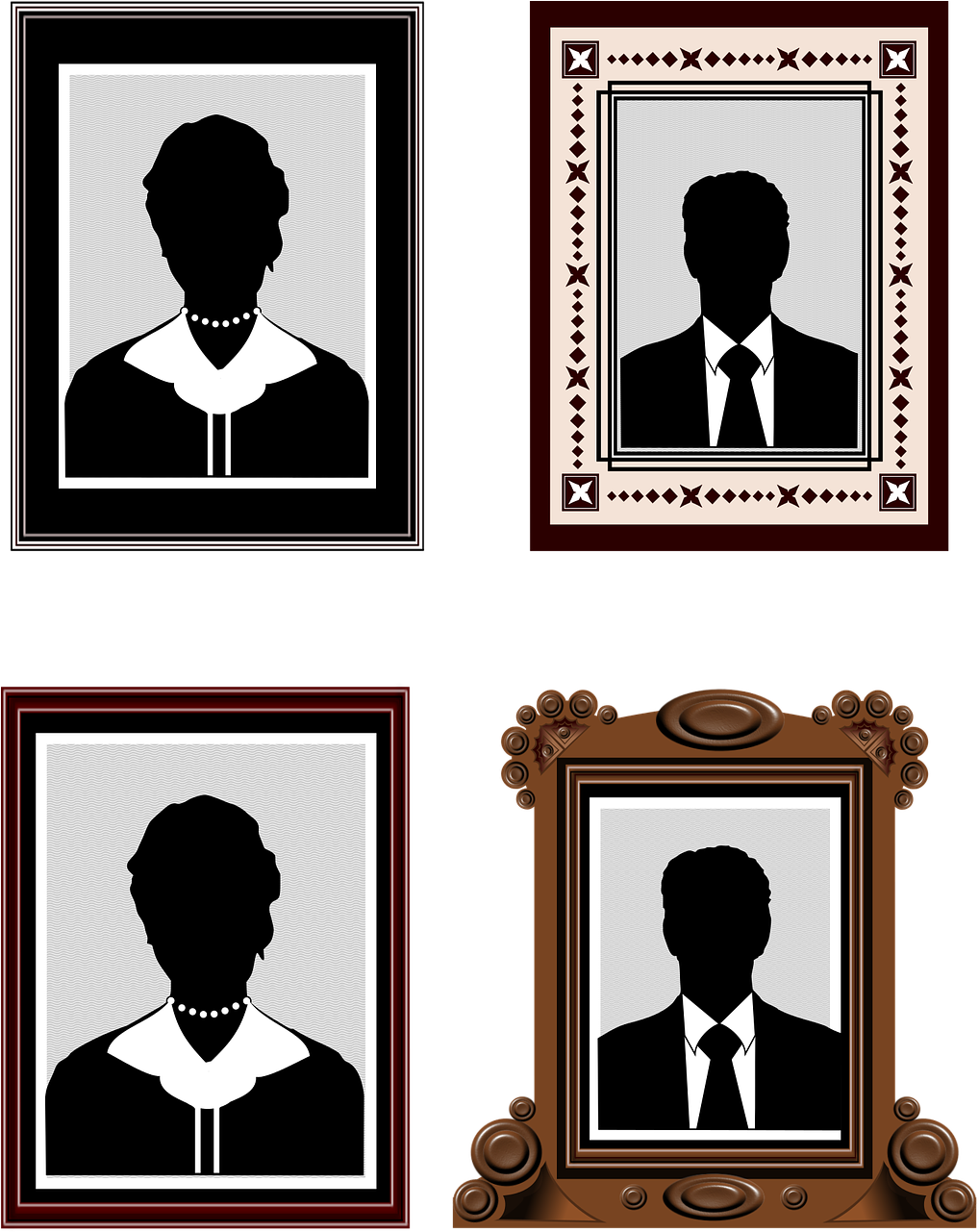 Picture Frame Photo Frame - Portaretrato Vector (1024x1280), Png Download