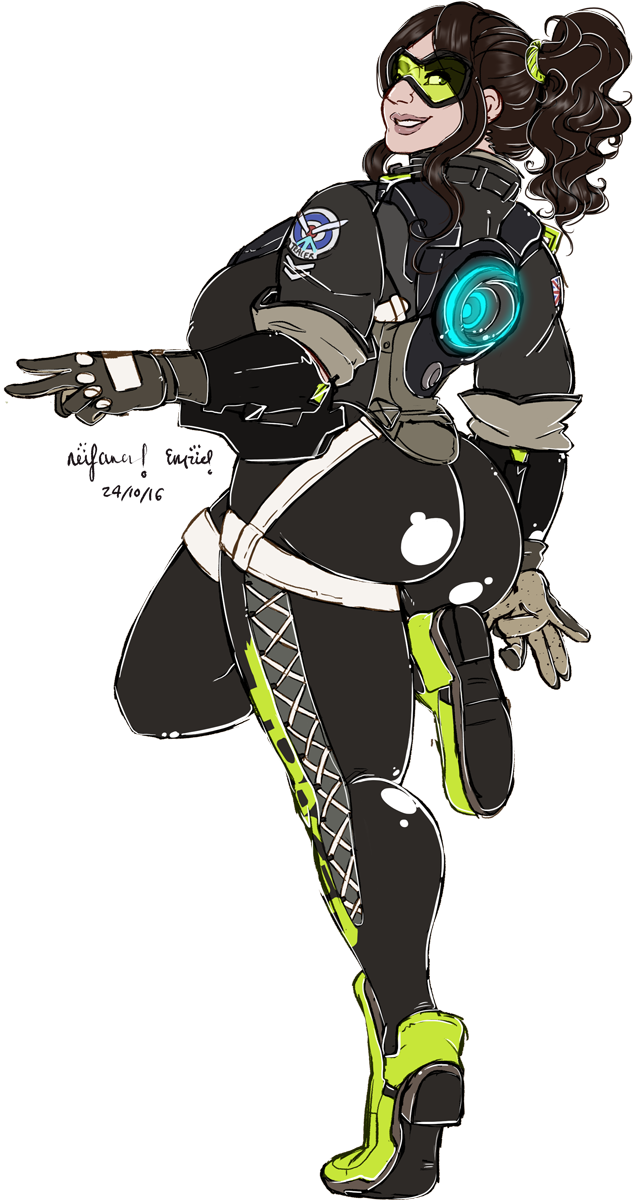 C Emmeline As Tracer (633x1200), Png Download