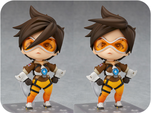 Nendoroid No. 730 Overwatch: Tracer Classic Skin Edition (500x500), Png Download