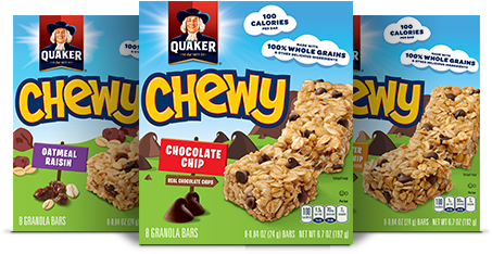 Chewy Granola Bars - Quaker Chewy Granola Bars (492x284), Png Download