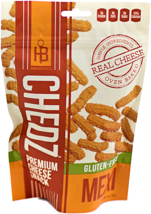 Hall Brands Chedz Spicy Premium Cheese Snack, 4 Oz, (583x800), Png Download