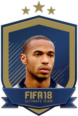 Fut 18 » Squad Building Challenges » Thierry Henry - Rui Costa Fifa 18 Png (420x460), Png Download