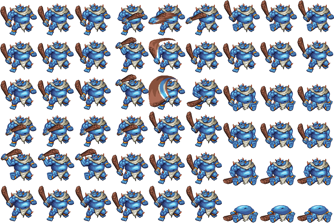 Rpg Maker Mv Ogre Sprite (1152x768), Png Download