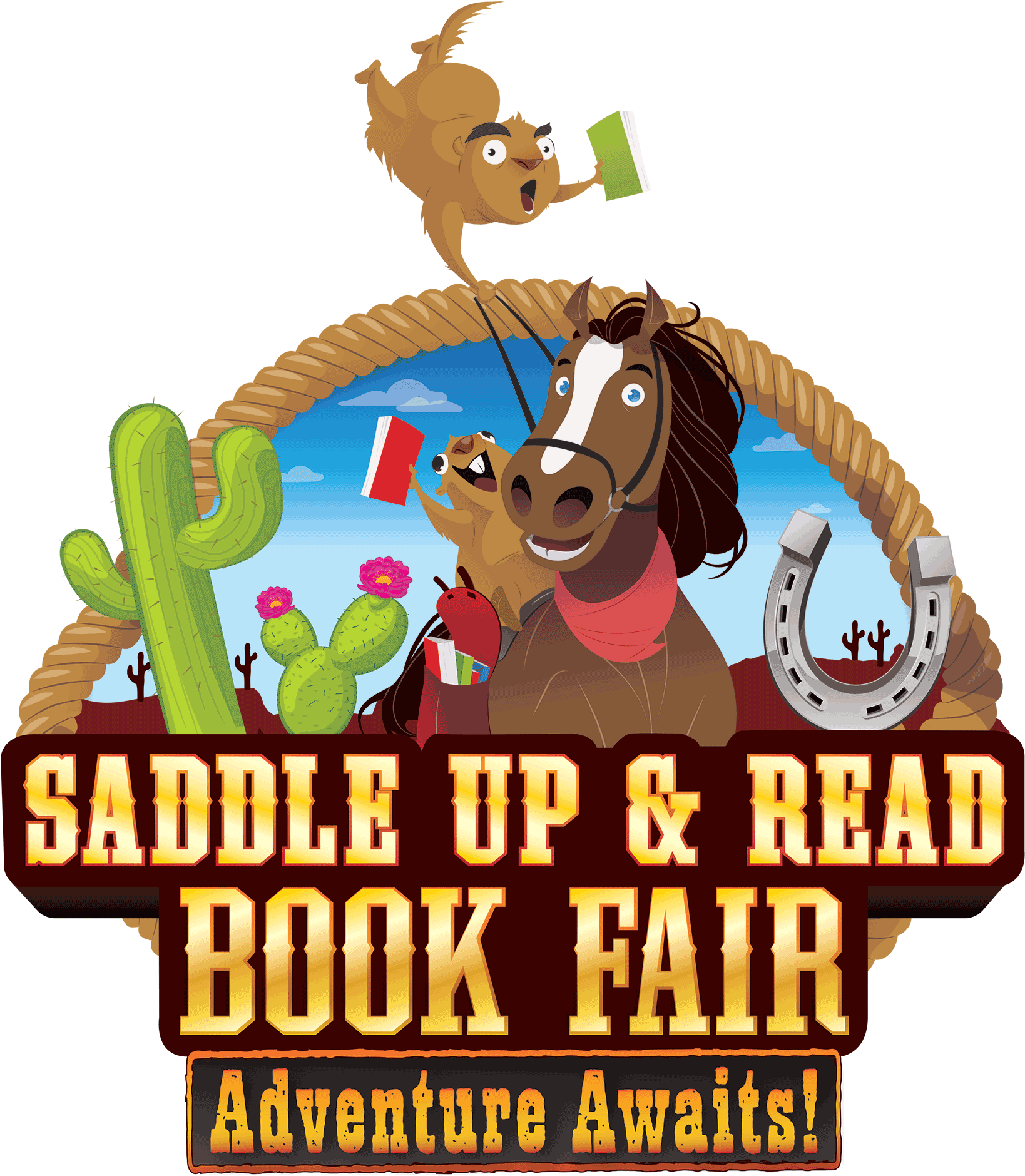 Scholastic Book Fair - Saddle Up And Read Book Fair (1800x1964), Png Download