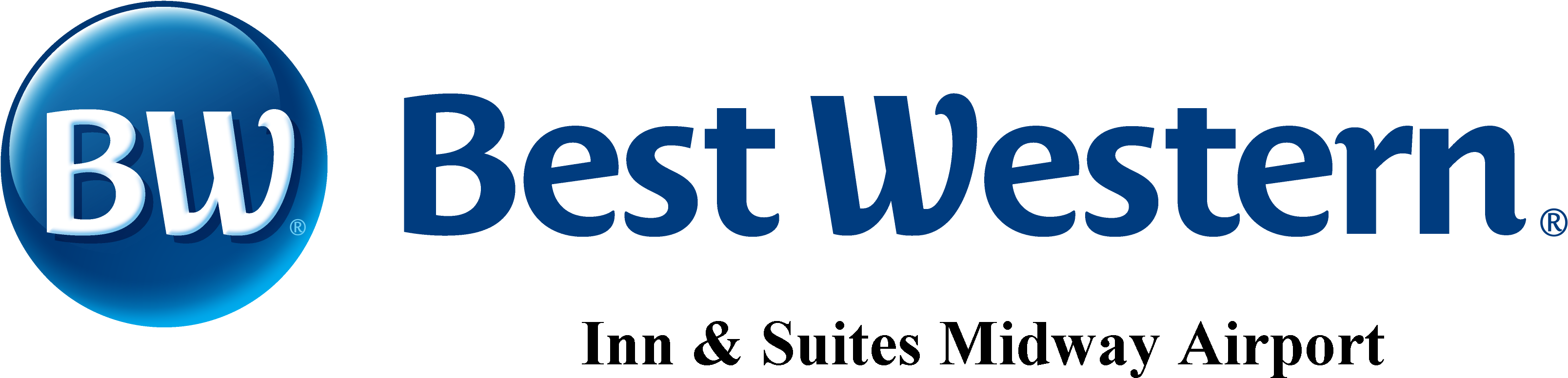 Best Western Inn & Suites Midway Airport - Best Western Plus Logo Png (3417x1065), Png Download