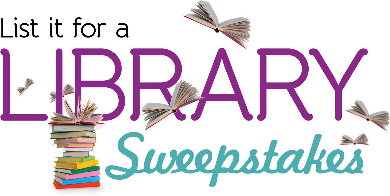 List It For A Library Sweepstakes Logo - Book (1666x839), Png Download