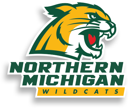 Athletics Logo With Head - Northern Michigan Wildcats (442x372), Png Download