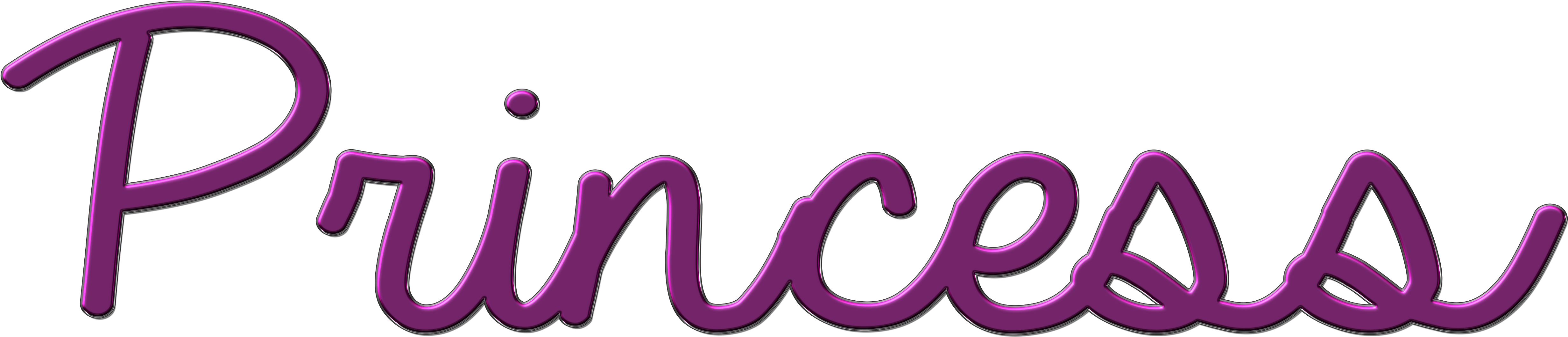 Word Clipart Princess - Princess Png (5000x1726), Png Download