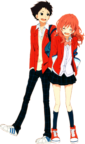 Asako Natsume And Sasahara (332x558), Png Download