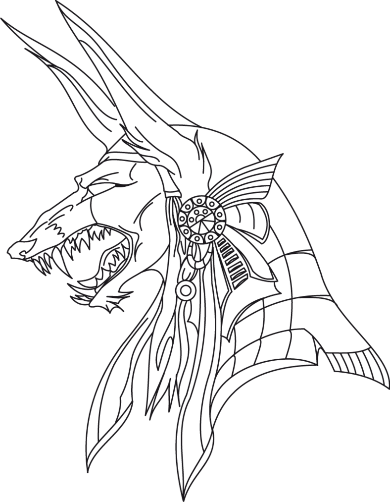 Clip Art Stock Collection Of Free Scales Download On - Anubis Drawing (788x1013), Png Download