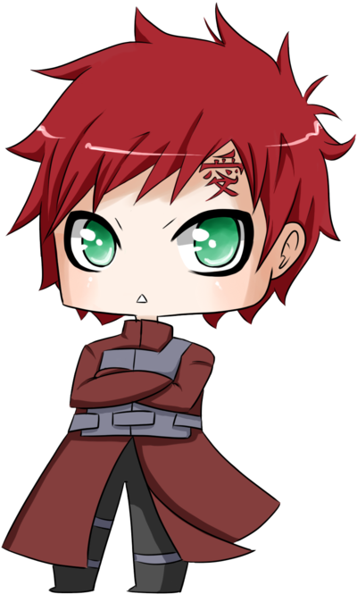 Gaara Of Suna Images Gaara <3 Wallpaper And Background - Chibi Gaara Và Naruto (600x712), Png Download