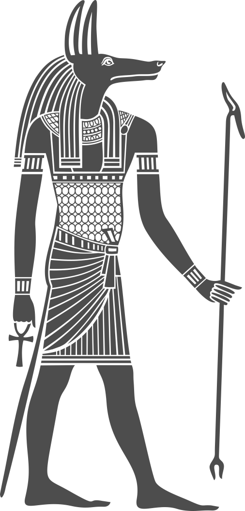 Anubis, Mythological God Of Ancient Egypt, Svg, Dxf, - Anubis (506x1055), Png Download
