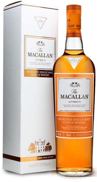 Macallan Amber Bottle With Gift Box - Buy Macallan Amber Cheap Au (316x613), Png Download