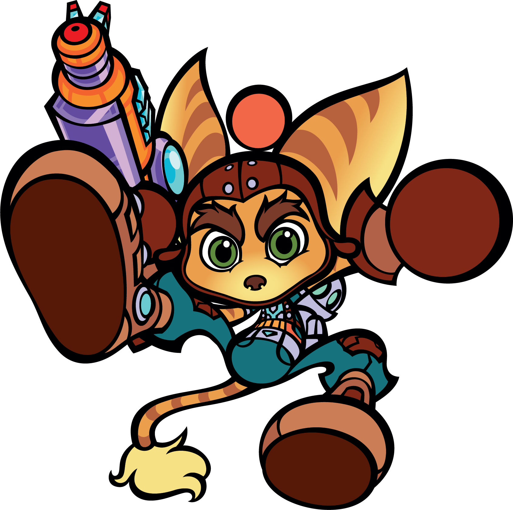 After The Game's Release, Konami And Co-developers - Super Bomberman R Ratchet (1689x1678), Png Download