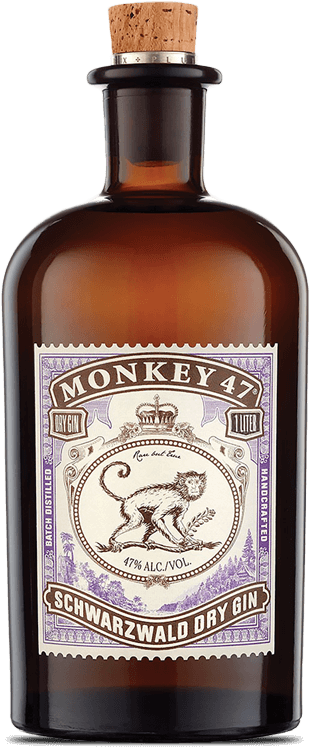 Monkey 47 Schwarzwald Dry Gin - Monkey 47 Gin Png (316x757), Png Download