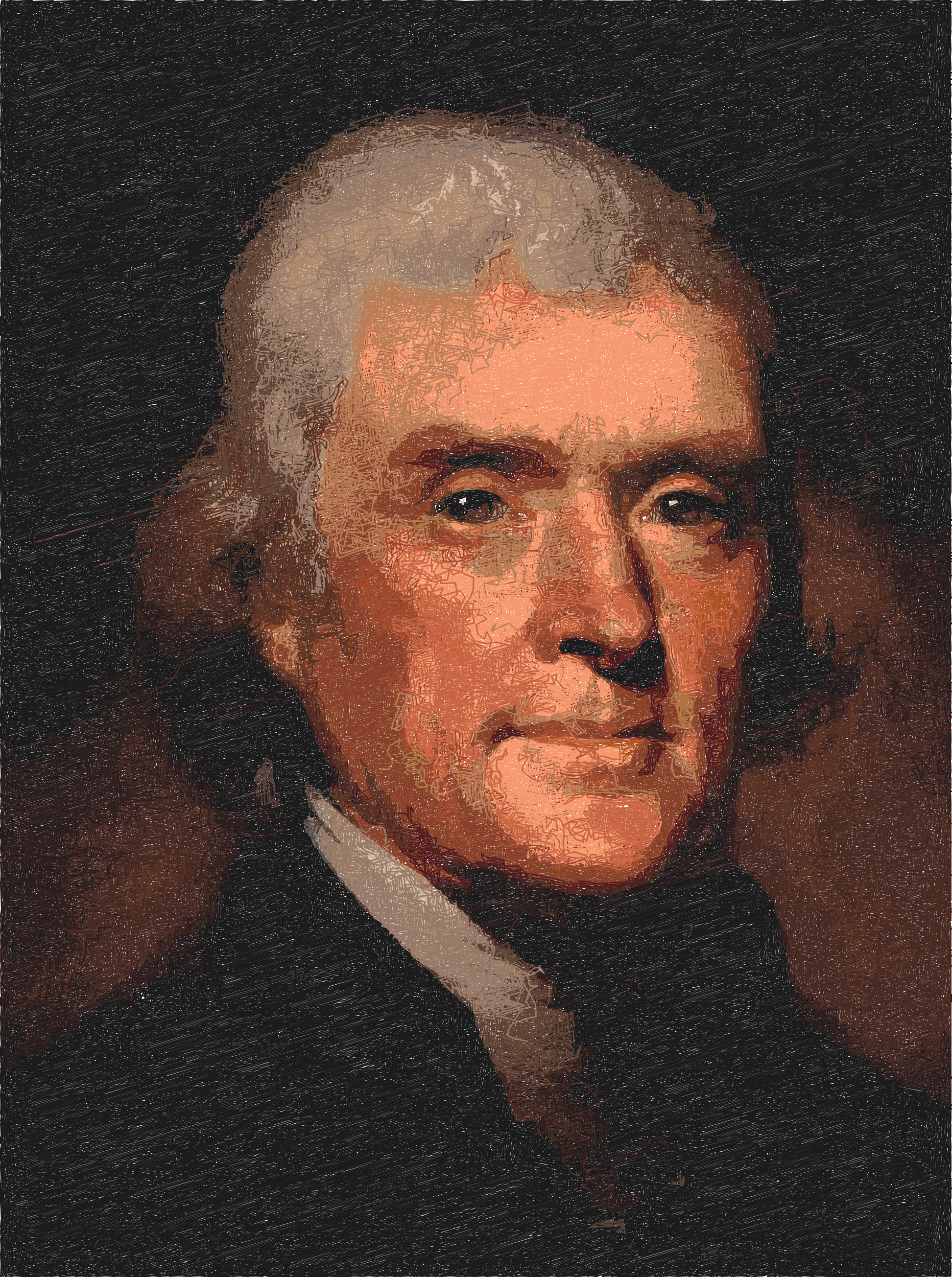 Thomas Jefferson Simulation - Thomas Jefferson (1864x2499), Png Download