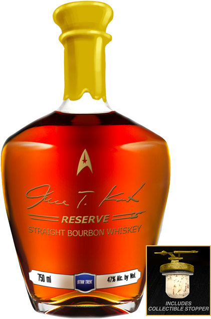 James T. Kirk Reserve Straight Bourbon Whiskey 750ml (500x793), Png Download