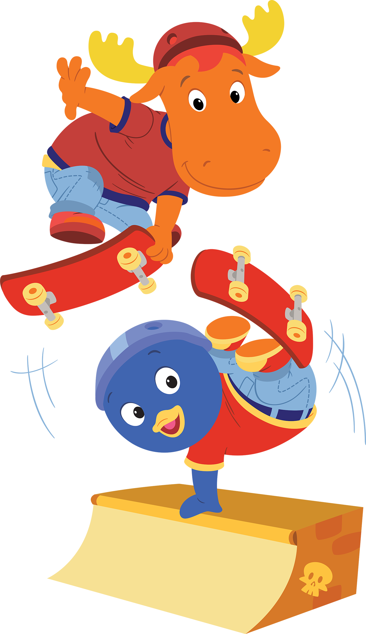 The Backyardigans Sport-tacular Pablo And Tyrone On - Tyrone And Pablo (1277x2211), Png Download