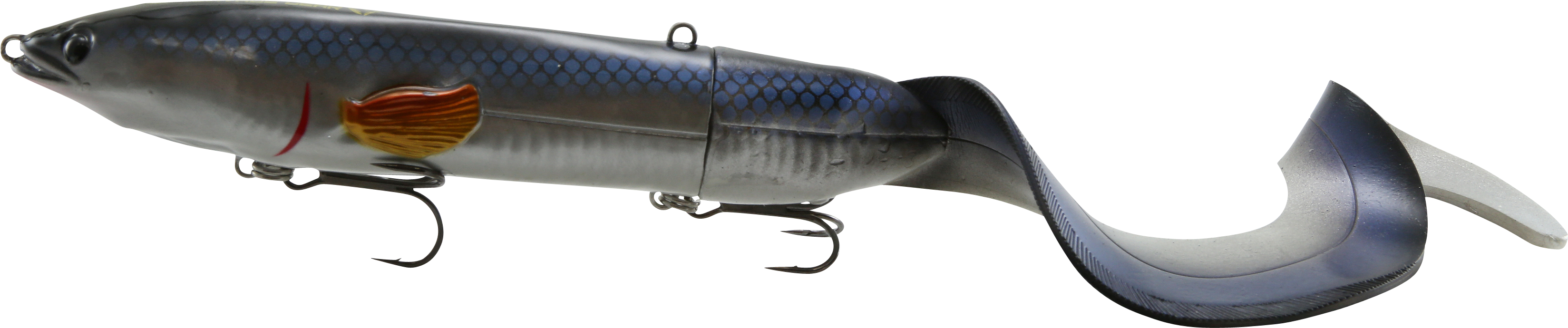 3d Hard Eel - Savage Gear 3d Hard Eel 10 Inches - Black Orange (3600x1908), Png Download