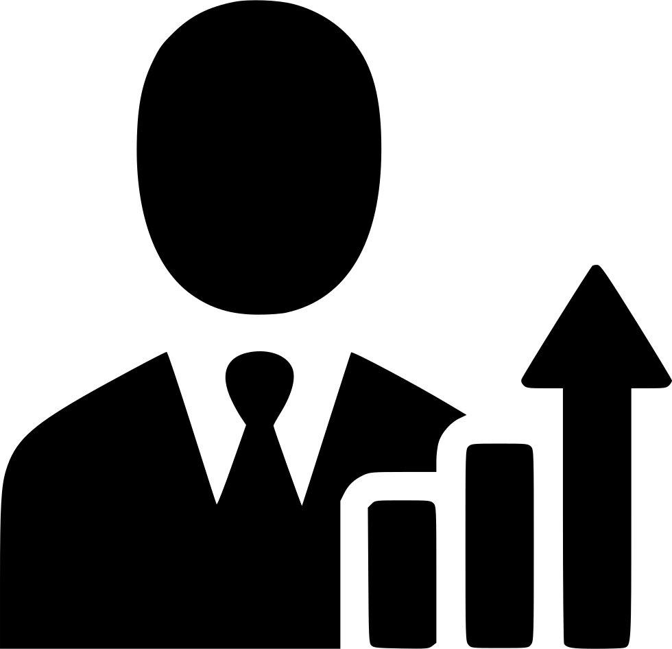 Businessman Income Increase Growth Profit Salesman - Salesman Icon (980x946), Png Download