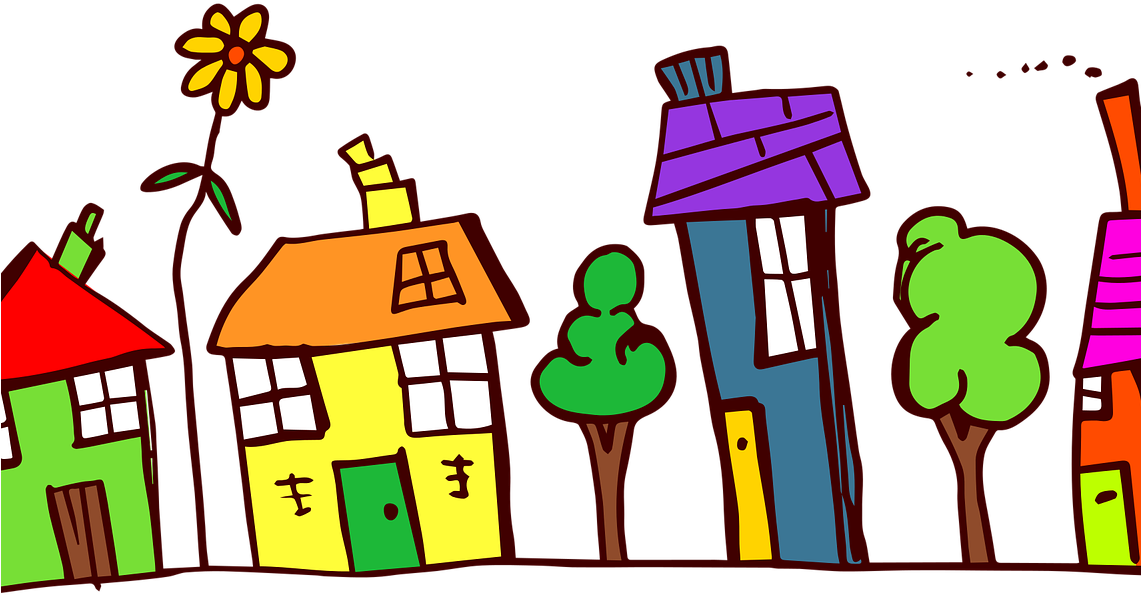 Community Clipart Neighborhood - Neighborhood Scavenger Hunt Clues Printable (1140x640), Png Download
