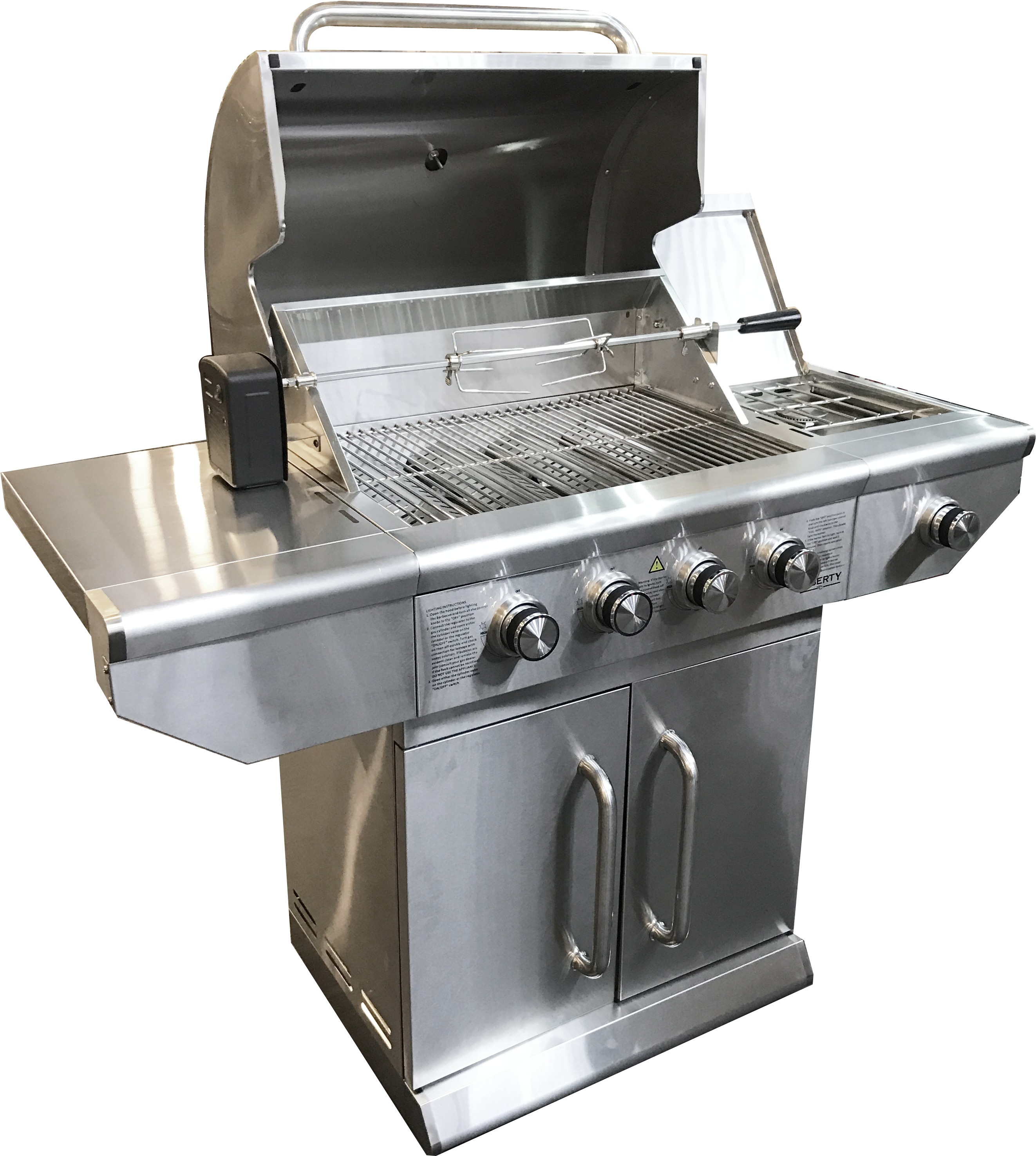 4 X 304 Stainless Steel Gas Burners • 4 X Flame Tamers (2644x2957), Png Download