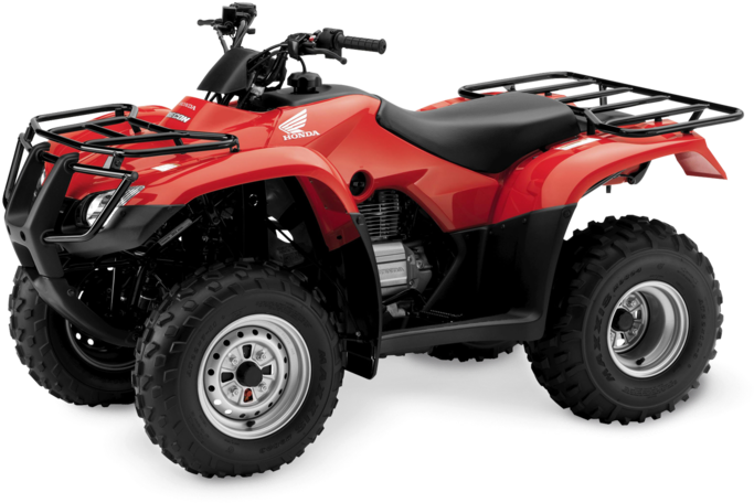 An Agile 229cc Atv 2wd With Handlebar-mounted Gears - Quad Honda (864x486), Png Download