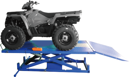 Ideal A 2200 Ieh Electric Hydraulic Atv Lift - All-terrain Vehicle (800x474), Png Download