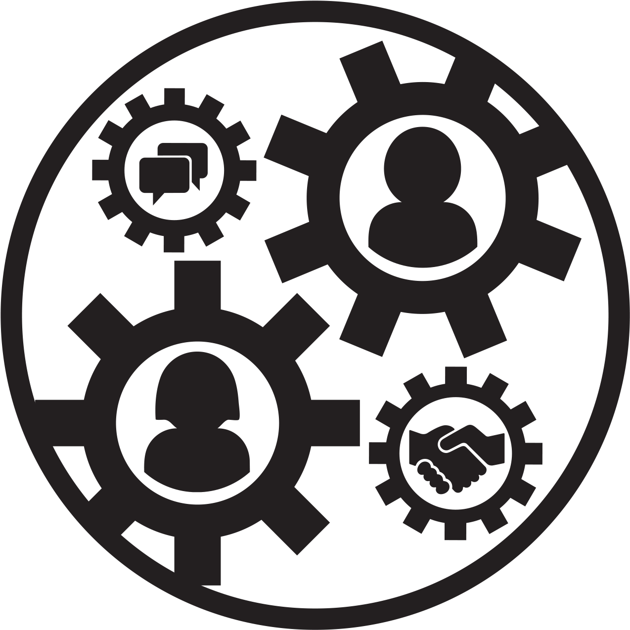 Fuzeresearch Impact Stories Cog - Circle (1289x1289), Png Download