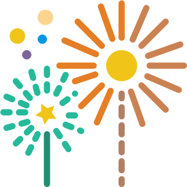 Fireworks Free Vector Icon Designed By Madebyoliver - Fireworks Icon (1200x630), Png Download